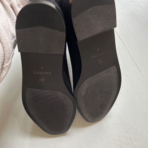 Rothy’s The Merino Chelsea Ankle Square Toe Slip-On Ankle Booties Flat - Picture 3 of 7